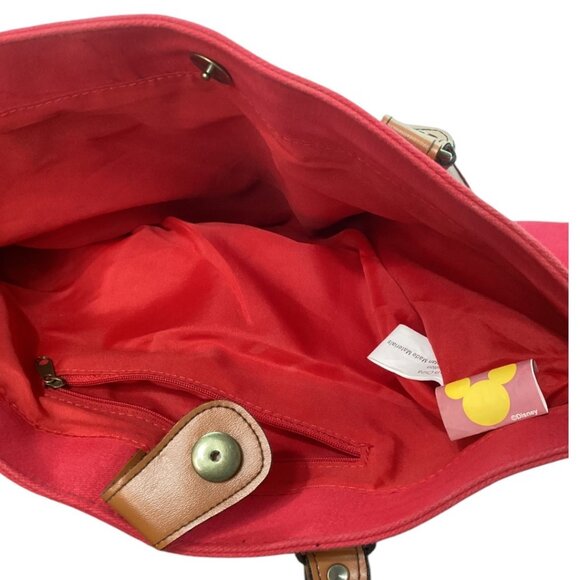 Disney Winnie‎ The Pooh Red Purse With Braided Trim & Snap Closure - Picture 7 of 7